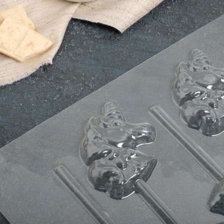 Form for chocolate and candy "Unicorn", 5 cells, 24 × 18.5 × 1 cm-1
