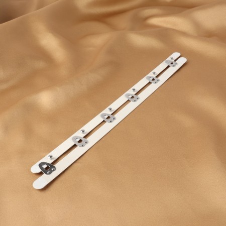 Corset-stainer, 30 cm, white/silver color-4