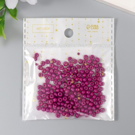 Glass beads 6/0 "blackberry" 15 grams-2