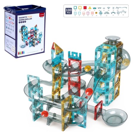Designer magnetic marble "Magic Labyrinth", 100 parts