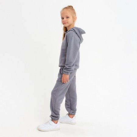Kids (hoodies, trousers) minku color gray, height 122-2