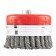 Matrix Heavy Duty Ushm brush, d = 100 mm, M14, cup, twisted wire 0.5 mm