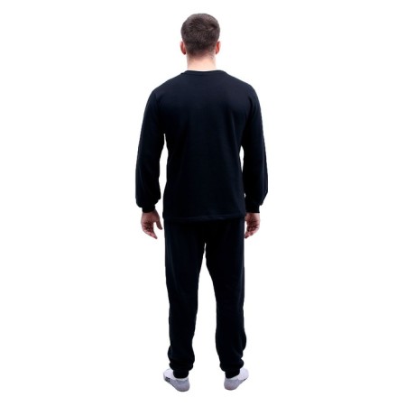 Thermal underwear is male, cotton with the basis, size 48, black color-2