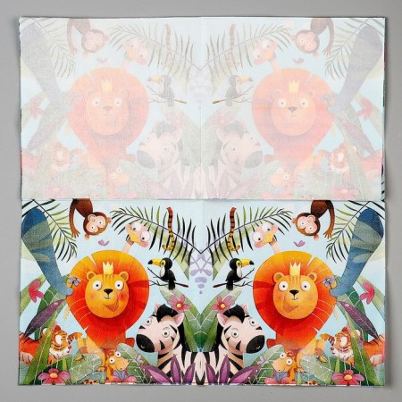 Paper napkins "Zoo", in a set of 20 pcs.-2
