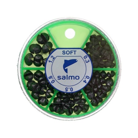 Sinker Salmo fraction Soft, set No. 1, 5 sections, 0.3-1.2 g, 60 g