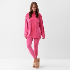 Women's costume (sweatshirt and leggings) KAFTAN PLUSHY p. 44-46, fuchsia