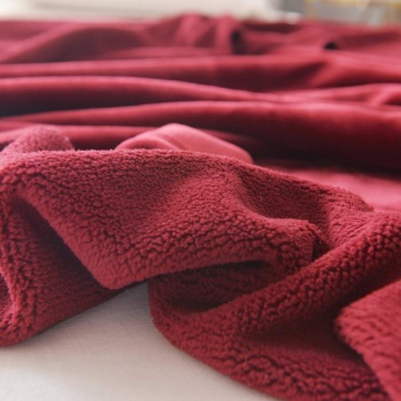 Sofia bedspread, size 220x240 cm, burgundy color-5