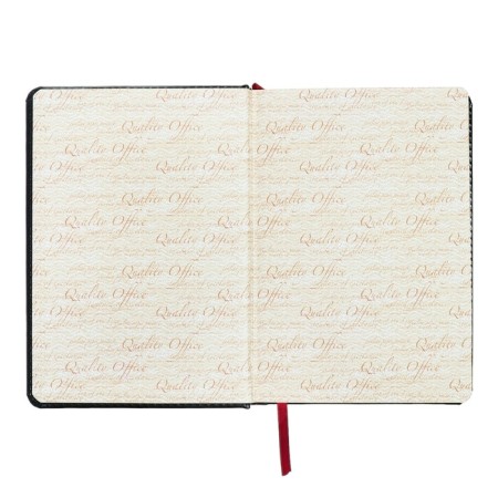 Diary of a low -end A5+, 136 sheets of Sidney Nebraska, solid cover, artificial leather, gold cut, black-4