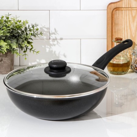 LITE, D = 28 cm pan, glass cover, anti-stick coating