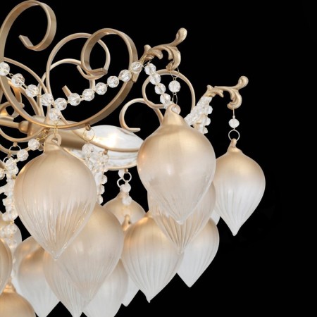 Ceiling Ceiling ST LUCE. SL659.302.09. Fruitti. 9x40 watts, E14, 85x85x20 cm, golden color-6