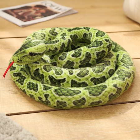 Soft toy "Snake", 300 cm, green color-7
