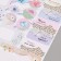 Stickers for gifts "Flowers and newspapers" 21x29.7 cm