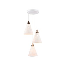 Suspended Ambrella Light, Loft, TR8433, 3HE27, white color, gold