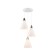 Suspended Ambrella Light, Loft, TR8433, 3HE27, white color, gold