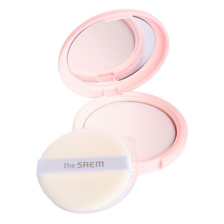 Pink powder with kalamin for problem skin Saemmul Perfect Pore Pink Pact, 11 gr.-1