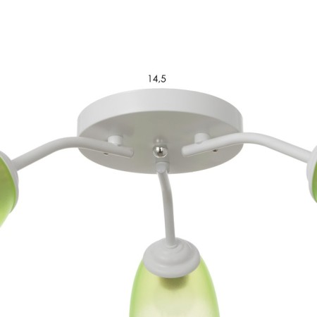 Six 3x15W E27 white-green 50x50x15cm Bayerlux-5