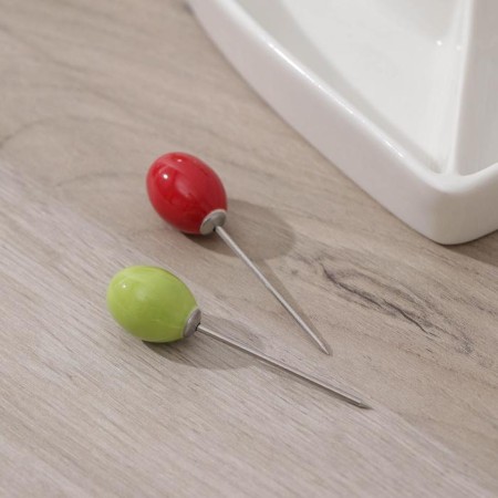 Menzhitsa ceramic 2 cells "Estet", 6 skewers in the kit-2