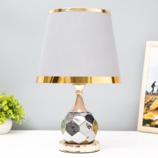 Cobbler table lamp 1x40W E27 220V gold-chrom 25x25x40 cm Risalux