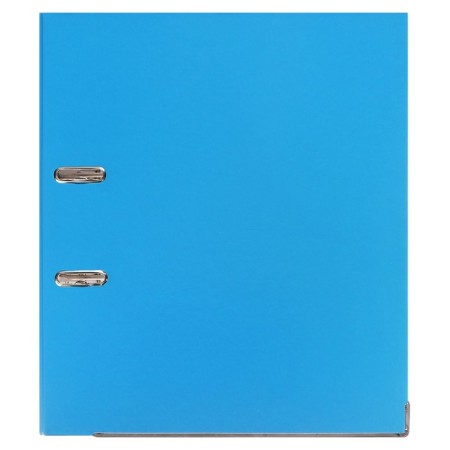 A4, 50 mm registrar, calligrata, PVC, embossing "flax", metal edging, pocket for a spine, collected, blue, mix-2