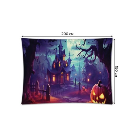 Decorative panel with photo printing "Mysterious Night", horizontal, size 150x200 cm-1