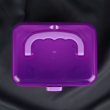 Boxing for storing sewing accessories, with a lid, 21 × 17.7 × 15.4 cm, lilac color-3