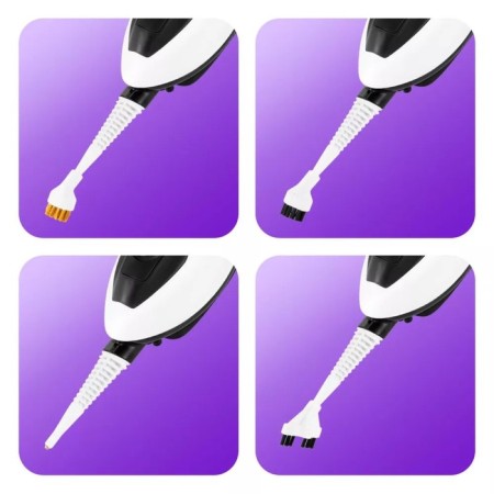 Steam mop KitFort KT-1073, 1300 W, 330 ml, cord 5 m, black and white-2
