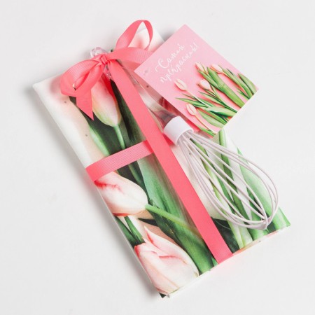 Set gift "Spring mood" towel 40x73 cm, kitchen corolla.-7