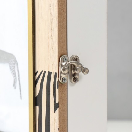 Keywood tree 5 hooks with a photo 10x15 cm "zebra" 6x20x25.8 cm-3