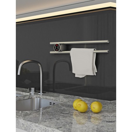 Terminus heated towel rail "Circle regiment" P2, 500x90 mm, chrome-3