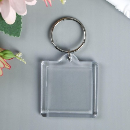 Harvesting keychain square set 2 parts (insert 32x32 mm) 3.9x3.9 cm-1