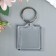 Harvesting keychain square set 2 parts (insert 32x32 mm) 3.9x3.9 cm
