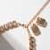 Set 4 objects: earrings, necklaces, bracelet, “evening” ring volume, yellow in gold