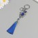 A keychain with a carbine from the evil eye Metal "Fern sheet" 16 cm