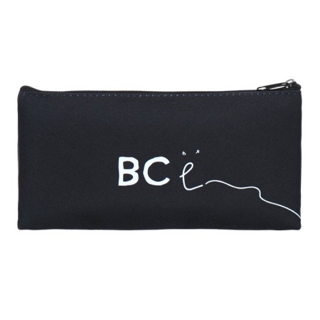 The pencil case is soft, 1 compartment, 110 x 205 mm, flat, Hatber "Enches everything!" Black NPK_63181-2
