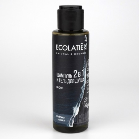 Shower gel and shampoo 2 in 1 Ecolatier Grapefruit & Verbena, male, 100ml