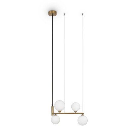 Suspension lamp Maytoni Mod013PL-04BS1, 4XG9, 25W, 39x39x178 cm, brass color-4