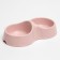 Double bowl "Moore-huma" 22.5 cm x 13 cm x 6 cm, 0.2 l, pink
