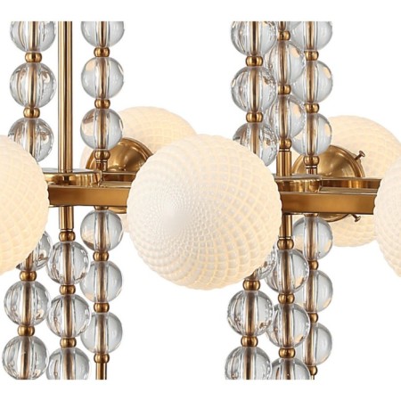Cel and Queenly 10xe27 40W, size 117x63x75.5-109.5 cm, bronze color-2
