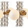 Cel and Queenly 10xe27 40W, size 117x63x75.5-109.5 cm, bronze color