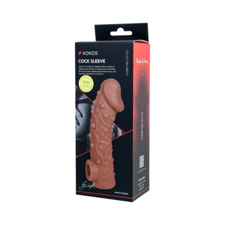 Kokos nozzle is realistic with additional stimulation, TPE, bodily, 17.6 cm-8