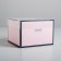 Gift box for flowers with PVC lid, packaging, “Happiness in every moment”, 17 x 12 x 17 cm