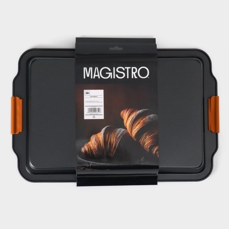 Badment for baking Magistro French Bakery, 47 × 30 × 5 cm, anti -stick coating-7