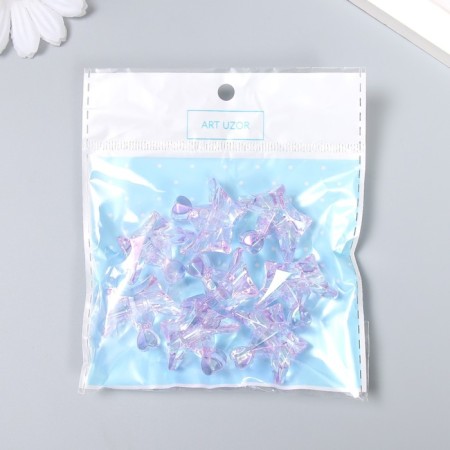 Busina Plastic for creativity "Crown" transparent-lilac 1.5x2.9x2.5 cm-3