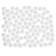 A set of textile details for the decor "bombs" 100 pcs. set, size 1 pc. 1.2 cm, white color