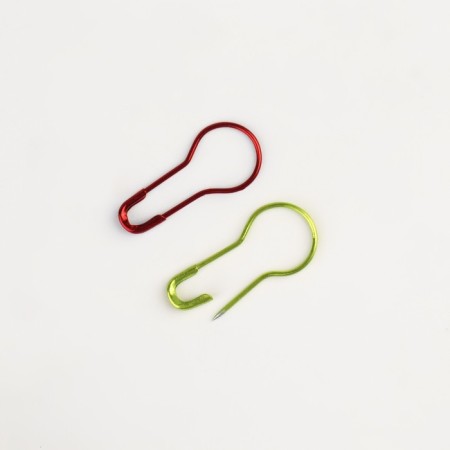 Pins with round end, 22 mm, 60 pcs, colorful color-2