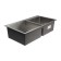 Kitchen sink Gerhans K37843-S, Slear, double, 780x430x220 mm, with siphon, S = 3.0 and 0.8 mm, glossy
