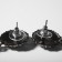 Earrings Metal "Caribbean" narrow drop, color gray