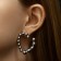 Earrings Metal "Heart" reunion, color silver