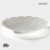 Porcelain dining plate Magistro "Chamomile", D = 24 cm, white color