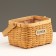 Playfish basket, 18 x 13 x 11/23.5 cm, sequoia